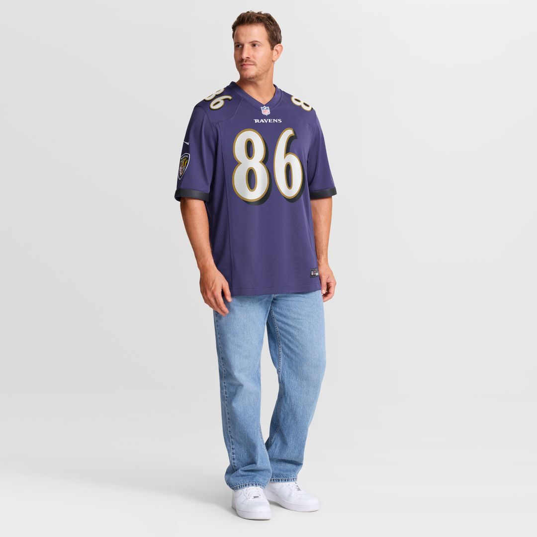 Cornelius Johnson Baltimore Ravens Nike Team Game Official Jersey -  Purple