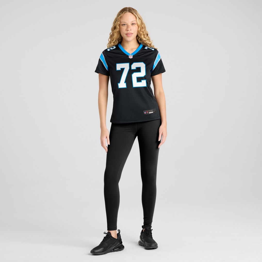 Taylor Moton Carolina Panthers Nike Women's Team Game Official Jersey - Black