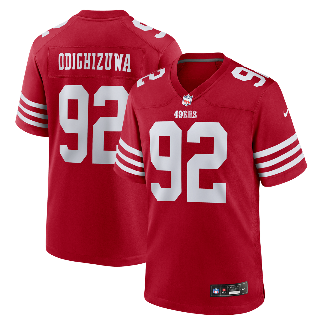 Osa Odighizuwa San Francisco 49ers Nike Team Game Jersey - Scarlet
