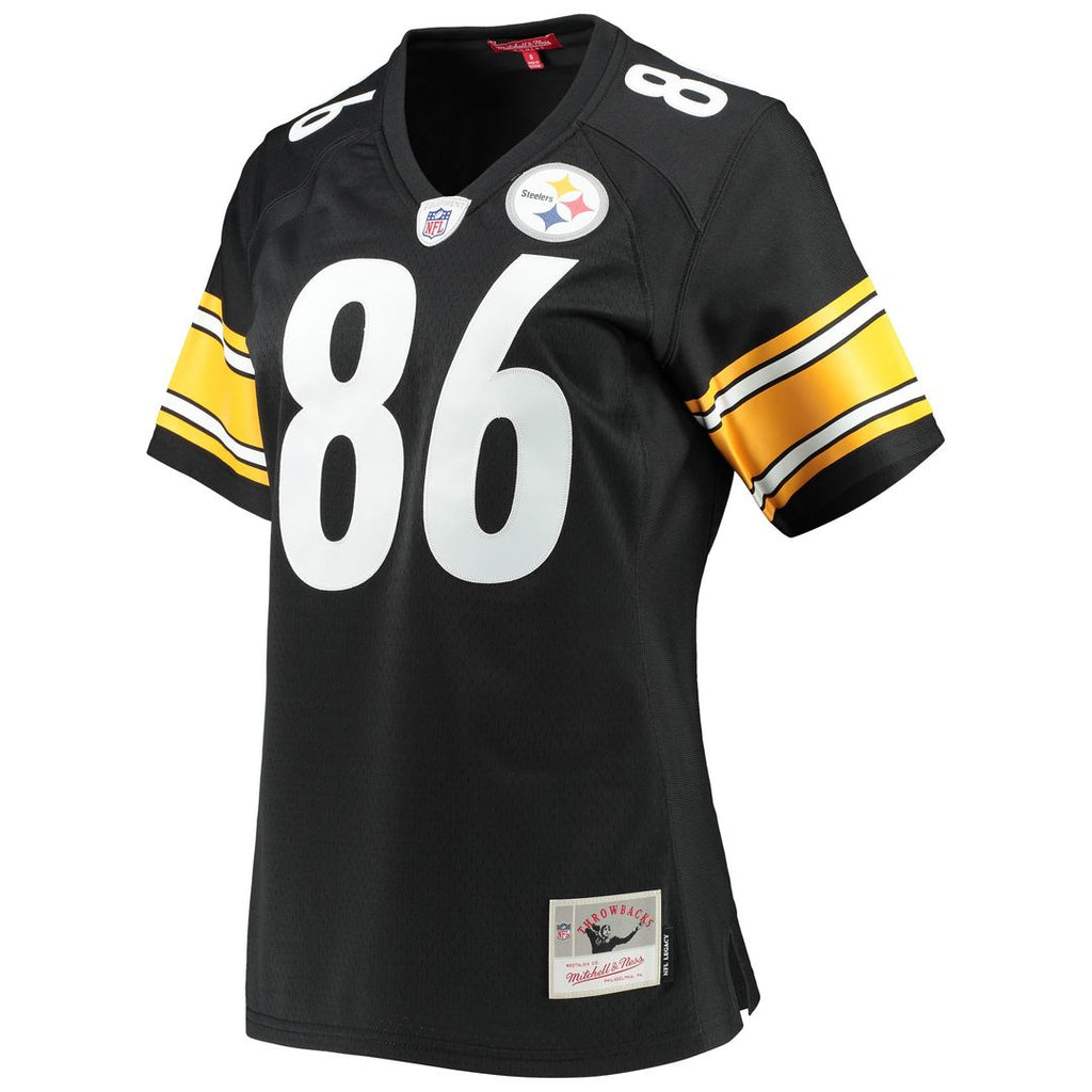 Hines Ward Pittsburgh Steelers Mitchell & Ness Women's Legacy Player Replica Jersey - Black