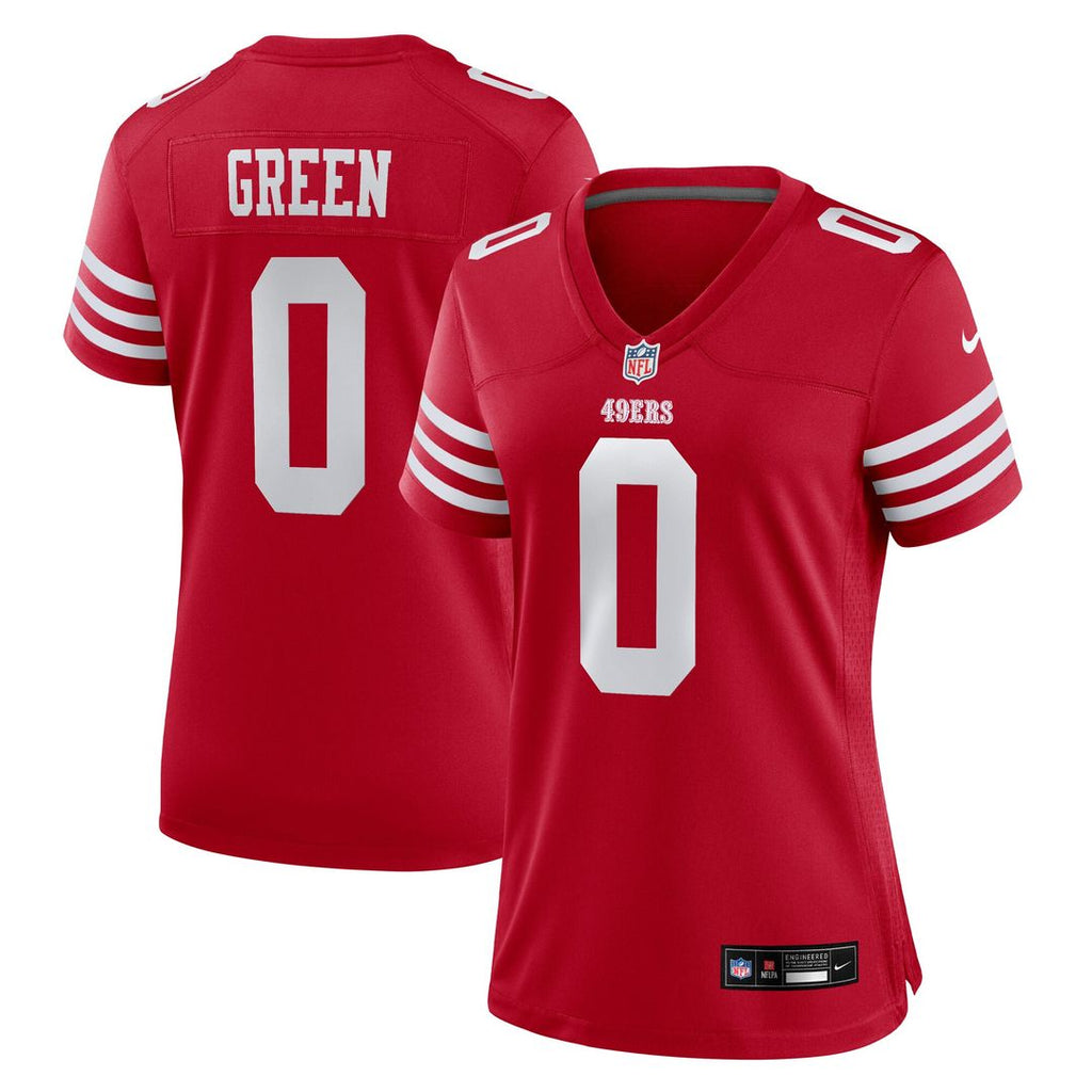 Renardo Green San Francisco 49ers Nike Women's Team Game Official Jersey -  Scarlet