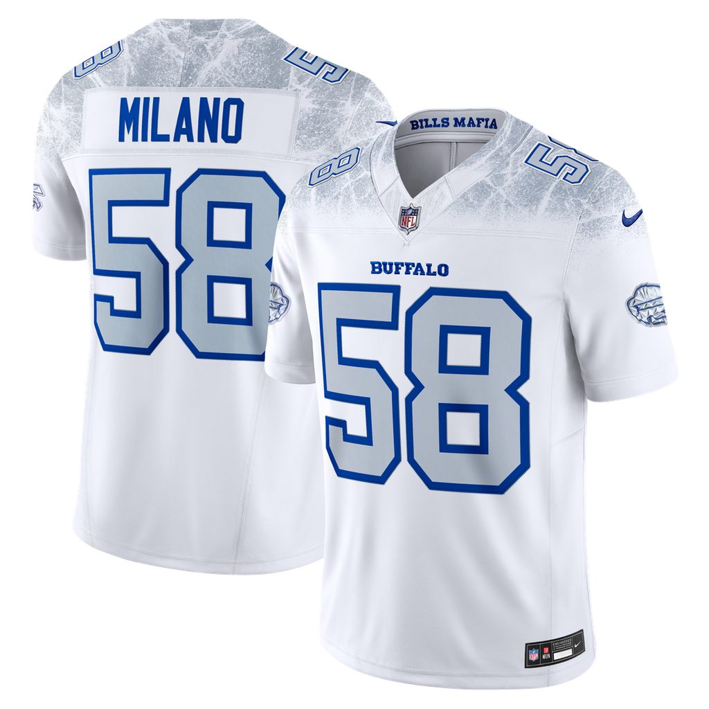 Matt Milano Buffalo Bills Nike 2025 Rivalries Collection Stitched Limited Official Jersey - White
