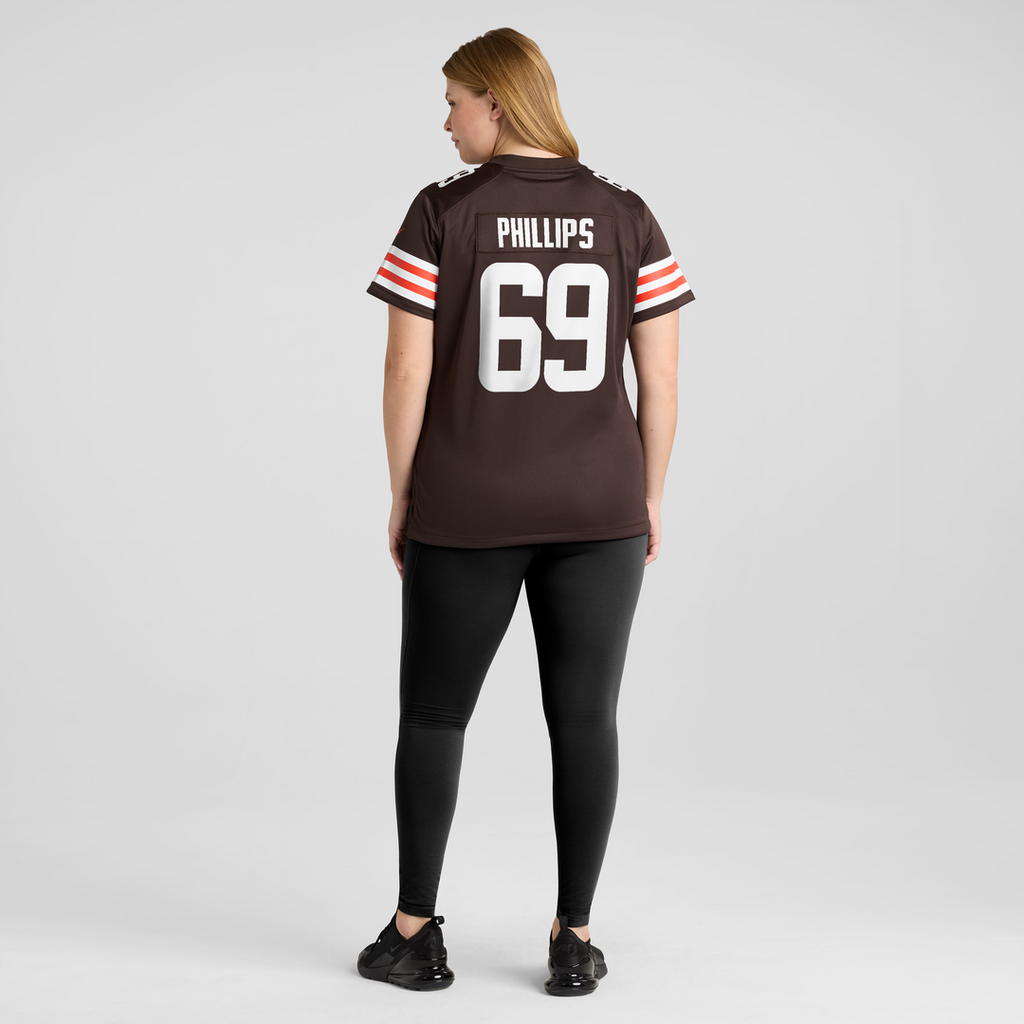 Tyre Phillips Cleveland Browns Nike Women's Team Game Jersey - Brown