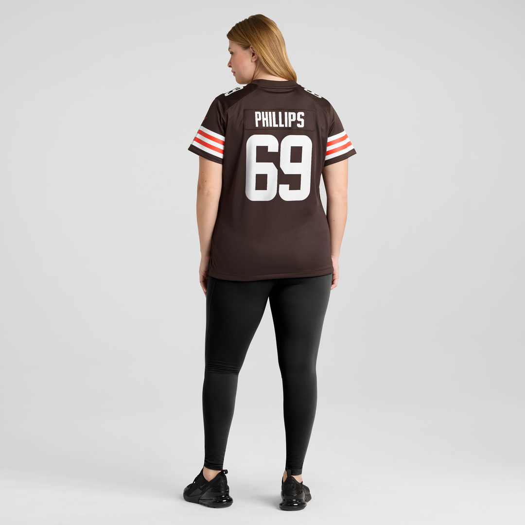 Tyre Phillips Cleveland Browns Nike Women's Team Game Jersey - Brown