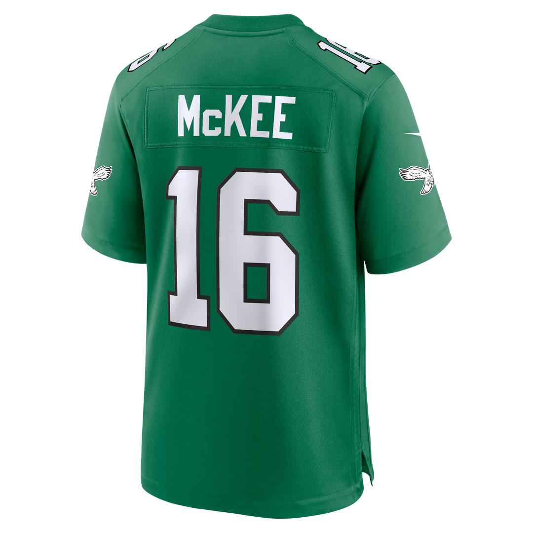 Tanner McKee Philadelphia Eagles Nike Alternate Game Official Jersey - Kelly Green
