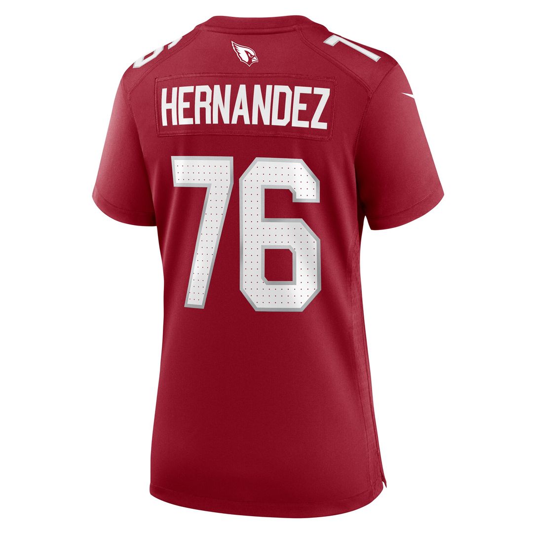 Will Hernandez Arizona Cardinals Nike Women's  Game Official Jersey -  Cardinal