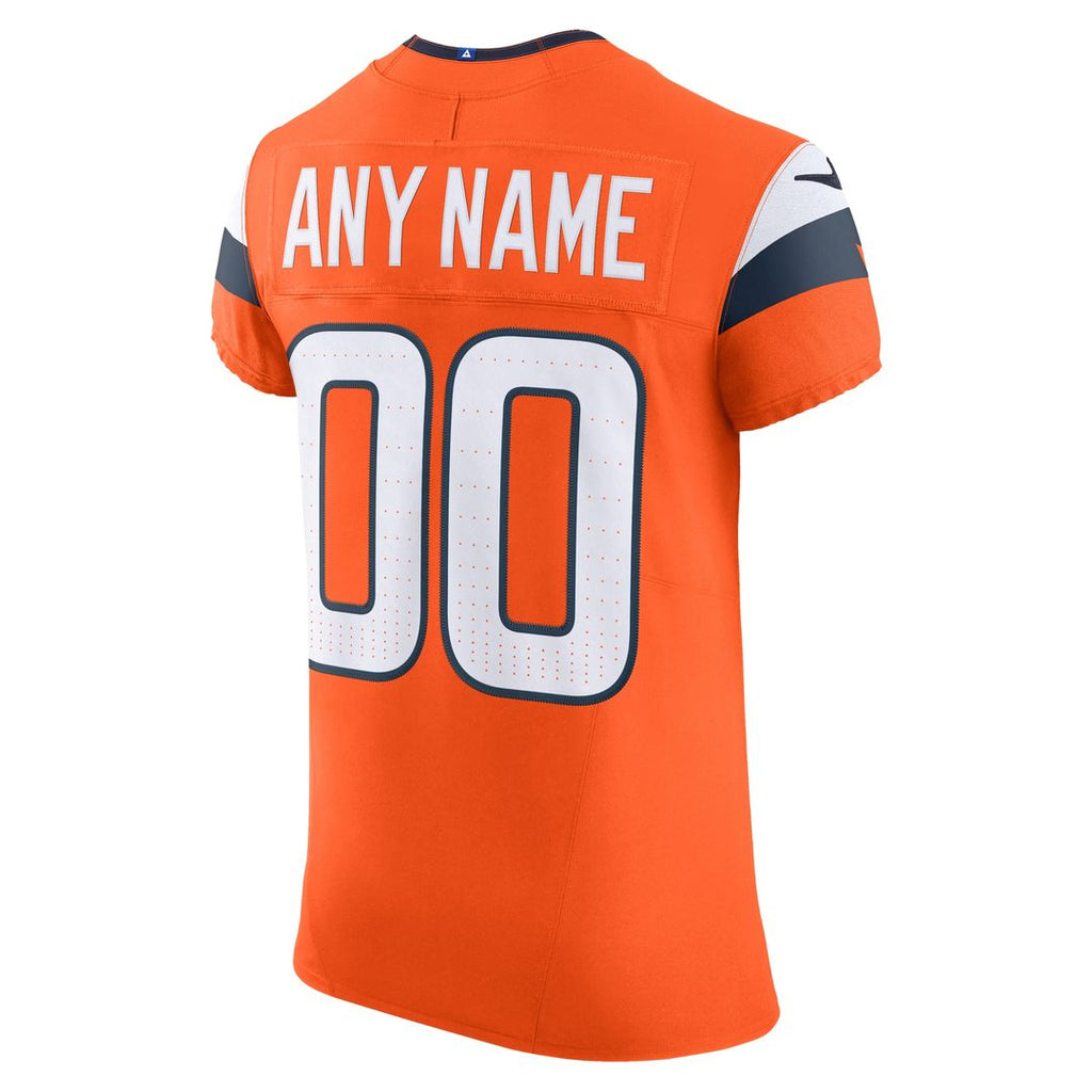 Denver Broncos Nike Team Vapor F.U.S.E. Elite Custom Official Jersey -  Orange