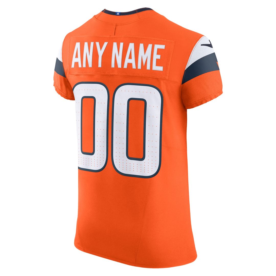 Denver Broncos Nike Team Vapor F.U.S.E. Elite Custom Official Jersey -  Orange