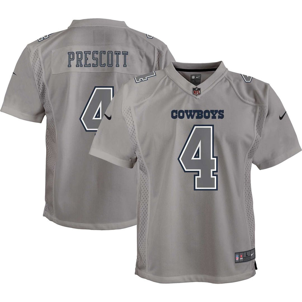 Dak Prescott Dallas Cowboys Nike Youth Atmosphere Game Official Jersey - Gray