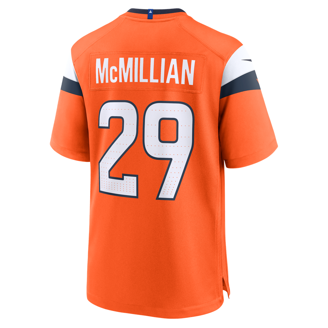 Ja'Quan McMillian Denver Broncos Nike Team Game Official Jersey -  Orange
