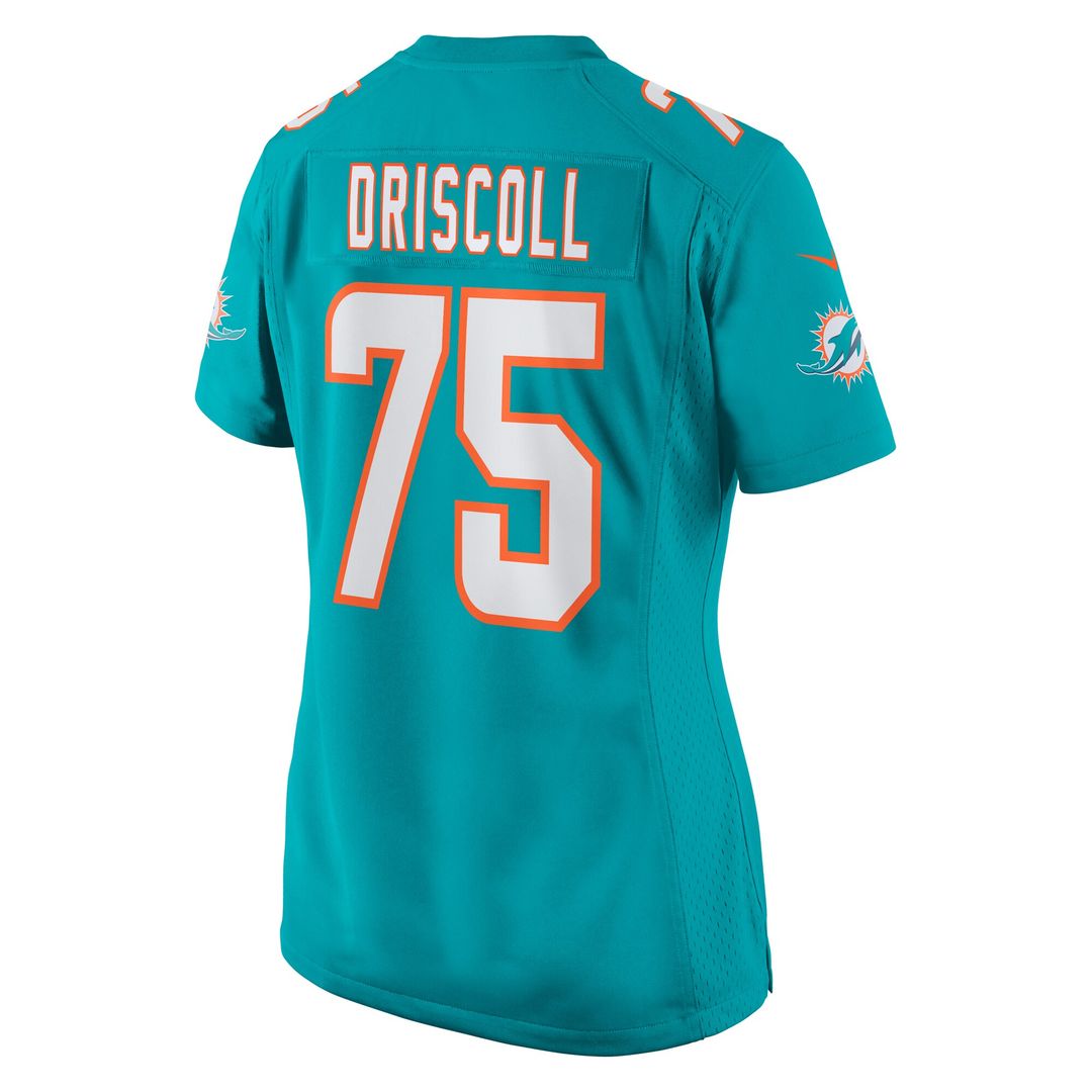 Jack Driscoll Miami Dolphins Nike Women's Team Game Jersey - Aqua