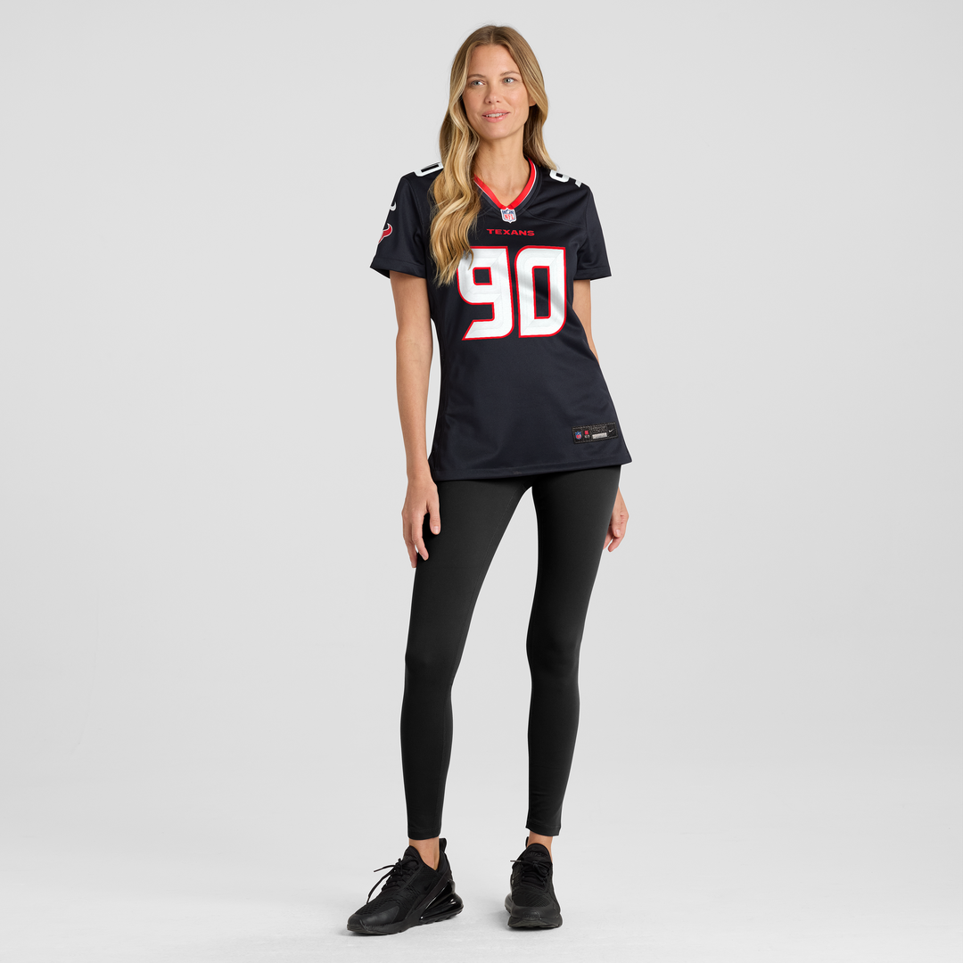 Logan Hall Houston Texans Nike Women's Team Game Official Jersey -  Navy