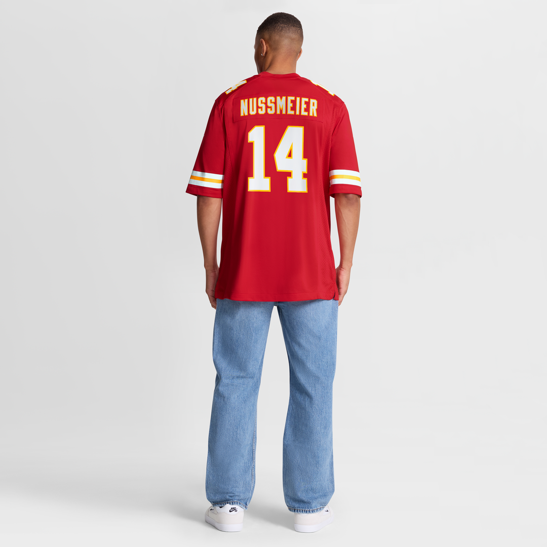 Garrett Nussmeier Kansas City Chiefs Nike Game Official Jersey - Red