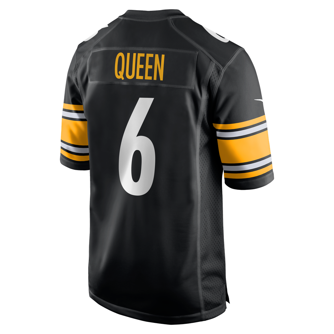 Patrick Queen Pittsburgh Steelers Nike Game Player Official Jersey - Black