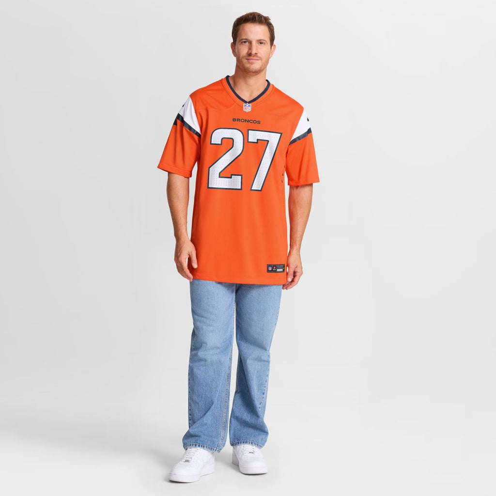 J.K. Dobbins Denver Broncos Nike Team Game Jersey - Orange