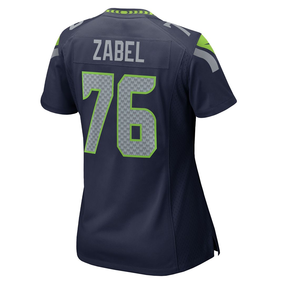 Grey Zabel Seattle Seahawks Nike Women's Team Game Jersey - College Navy