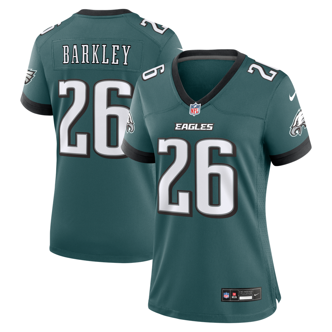 Saquon Barkley Philadelphia Eagles Nike Women's Team Game Jersey - Midnight Green