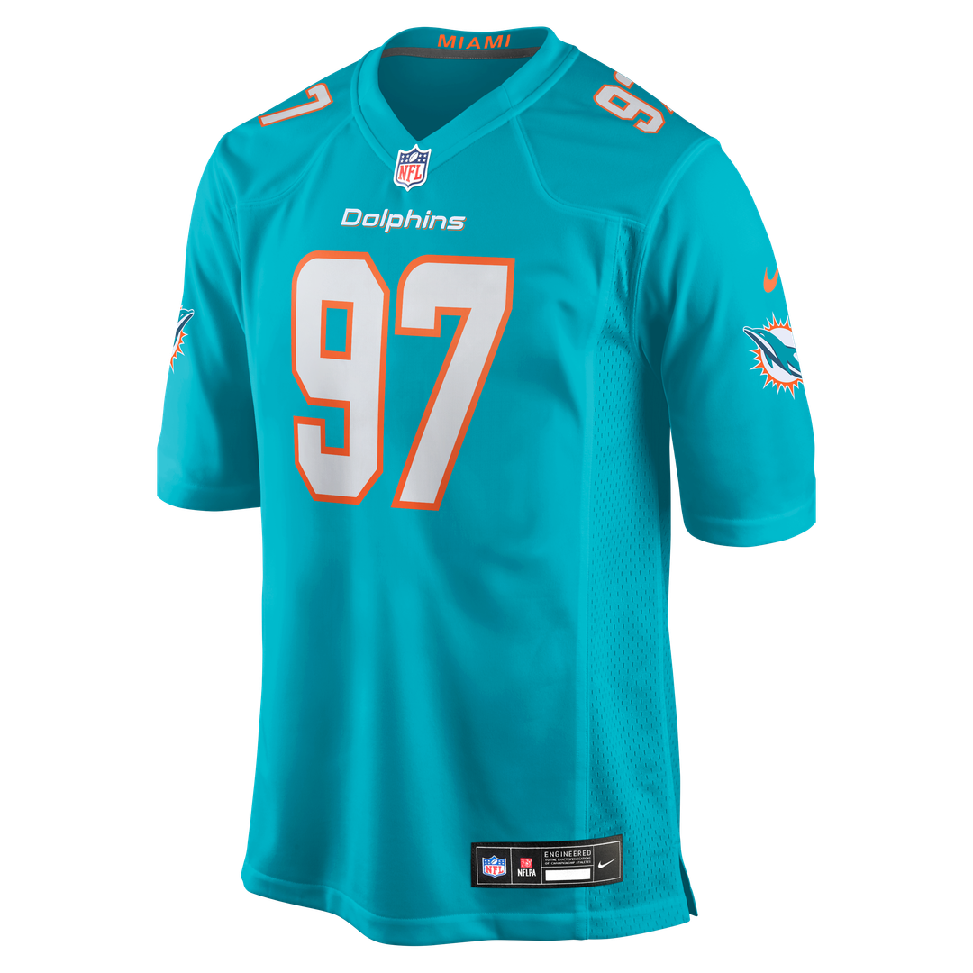 Rashard Lawrence Miami Dolphins Nike Team Game Jersey - Aqua