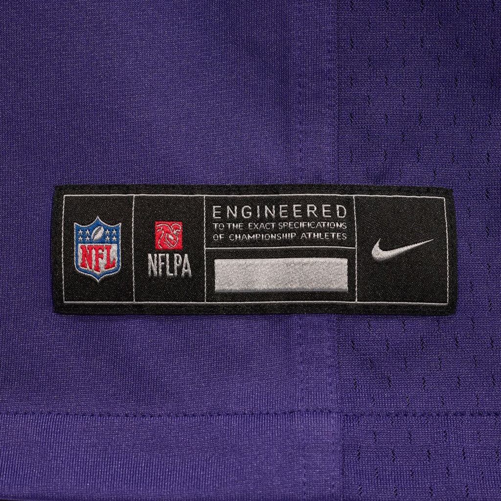 Justice Hill Baltimore Ravens Nike Game Official Jersey - Purple