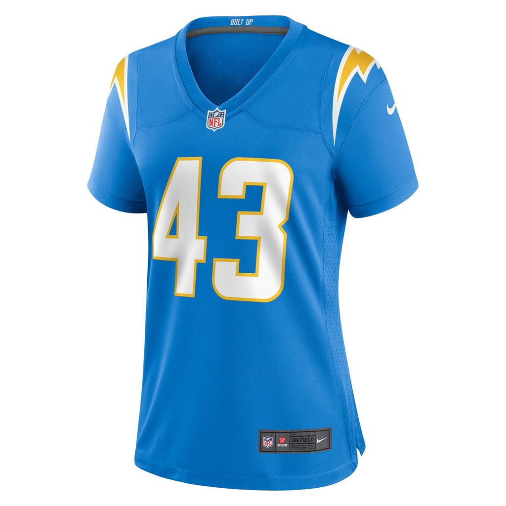 Troy Dye Los Angeles Chargers Nike Women's  Game Official Jersey -  Powder Blue
