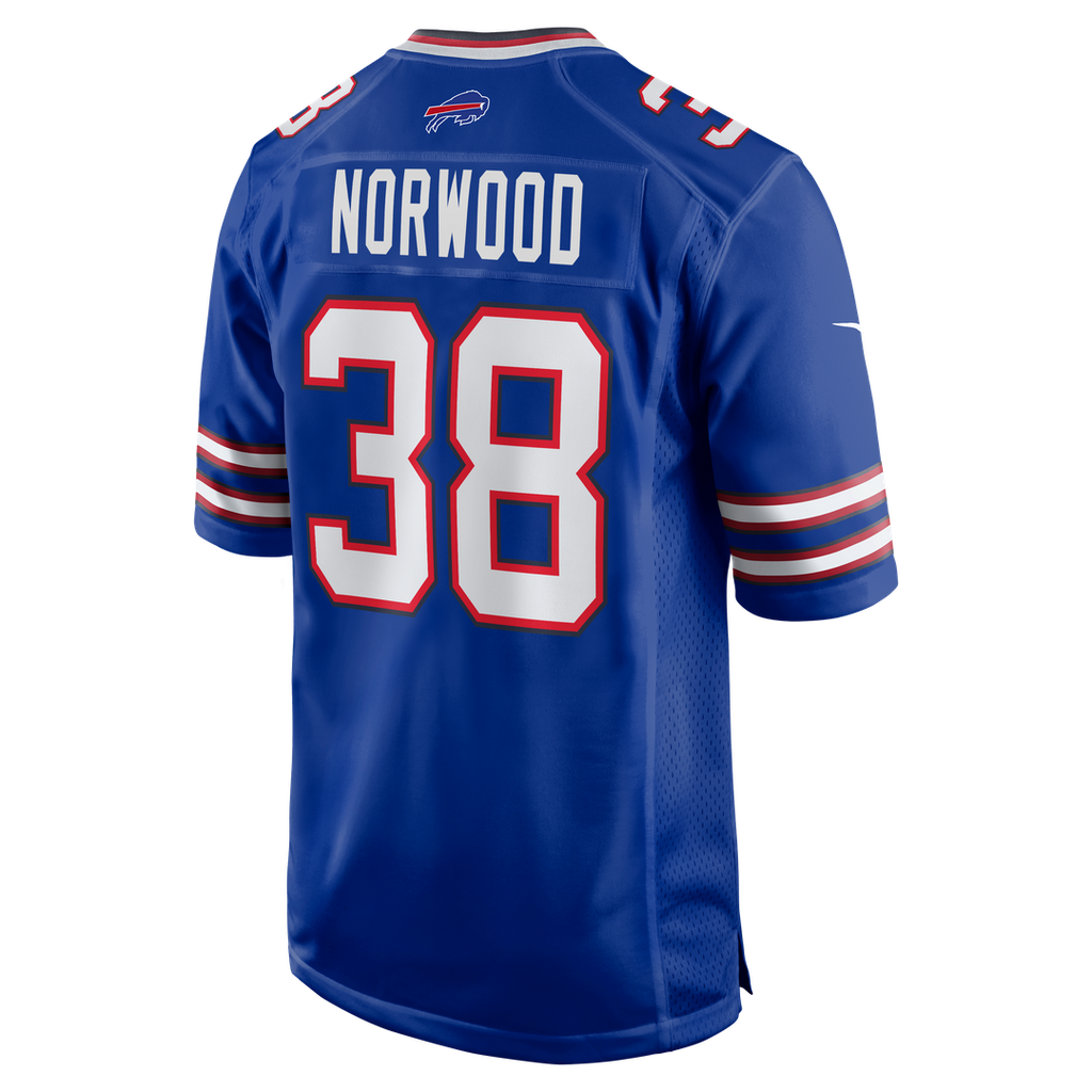 Tre Norwood Buffalo Bills Nike Team Game Official Jersey -  Royal
