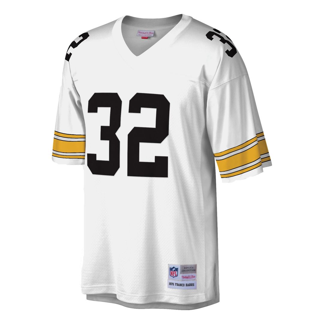 Franco Harris Pittsburgh Steelers Mitchell & Ness Legacy Replica Official Jersey - White