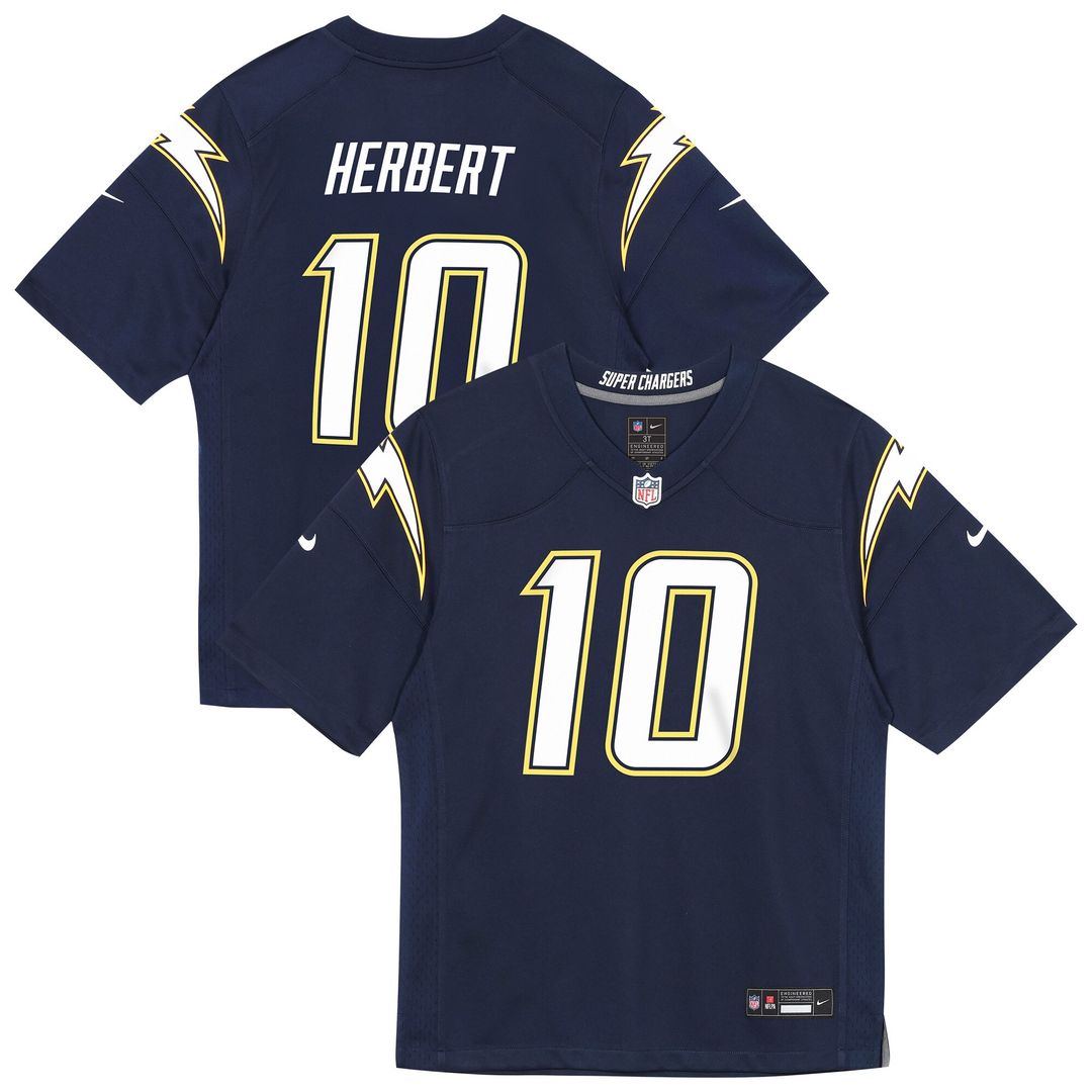 Justin Herbert Los Angeles Chargers Nike Preschool Alternate Game Jersey - Navy
