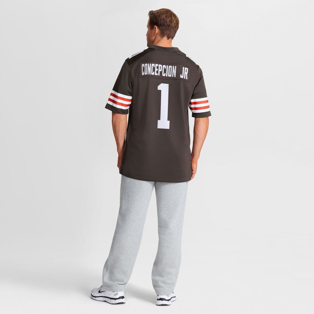 KC Concepcion Cleveland Browns Nike 2026 NFL Draft First Round Pick No. 24 Team Game Official Jersey - Brown