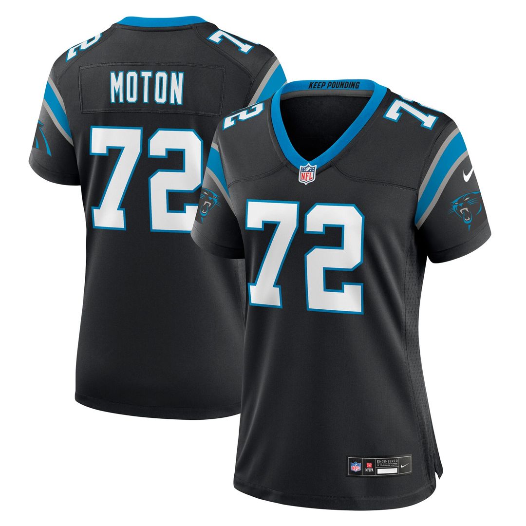 Taylor Moton Carolina Panthers Nike Women's Team Game Official Jersey - Black