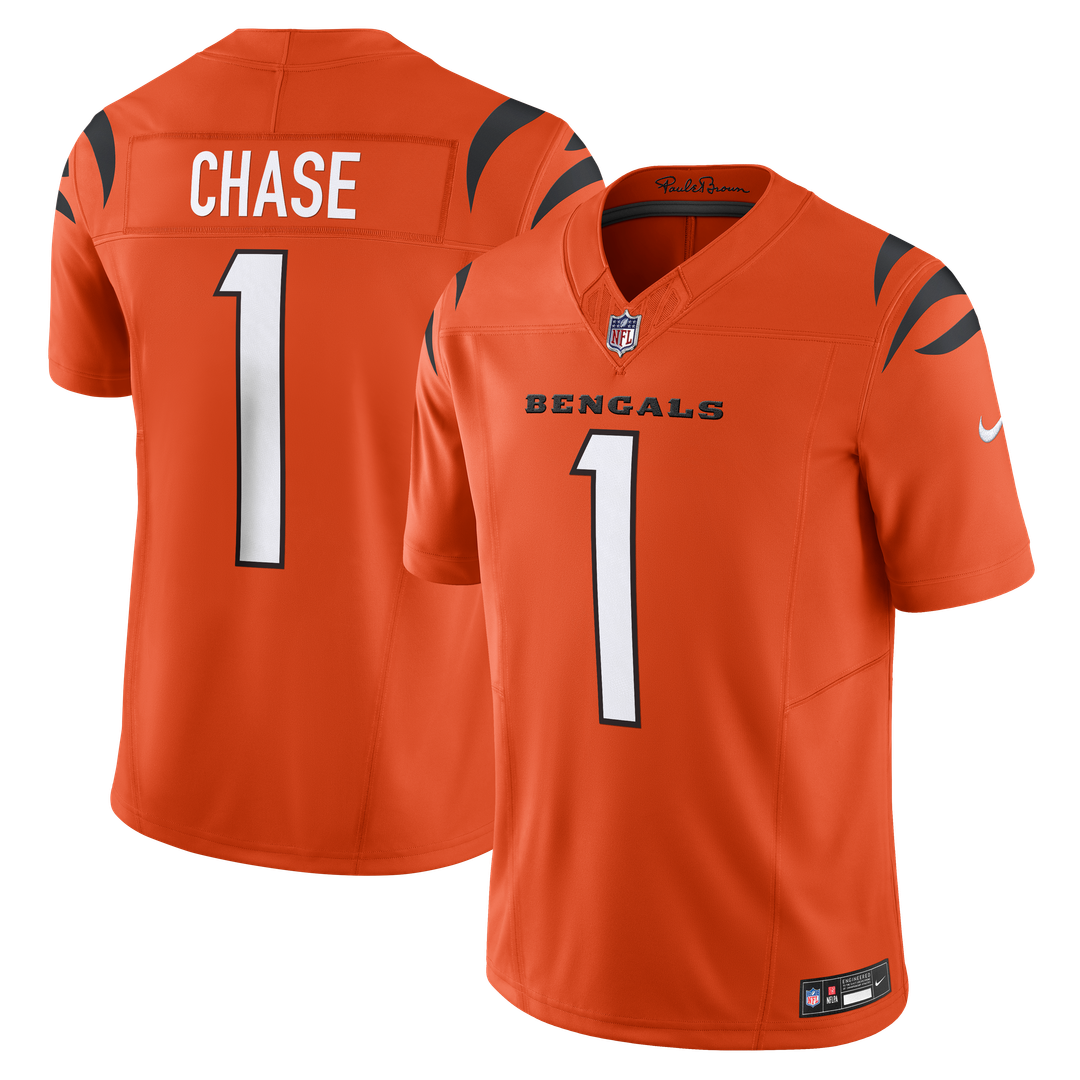 Ja'Marr Chase Cincinnati Bengals Nike Vapor F.U.S.E. Limited Official Jersey - Black