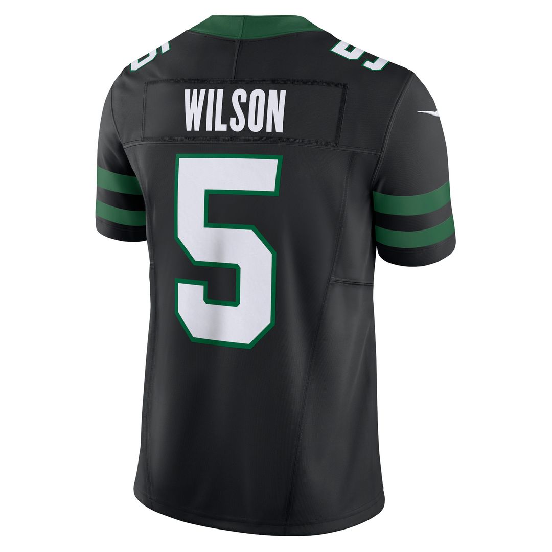 Garrett Wilson New York Jets Nike Alternate Vapor F.U.S.E. Limited Jersey - Legacy Black