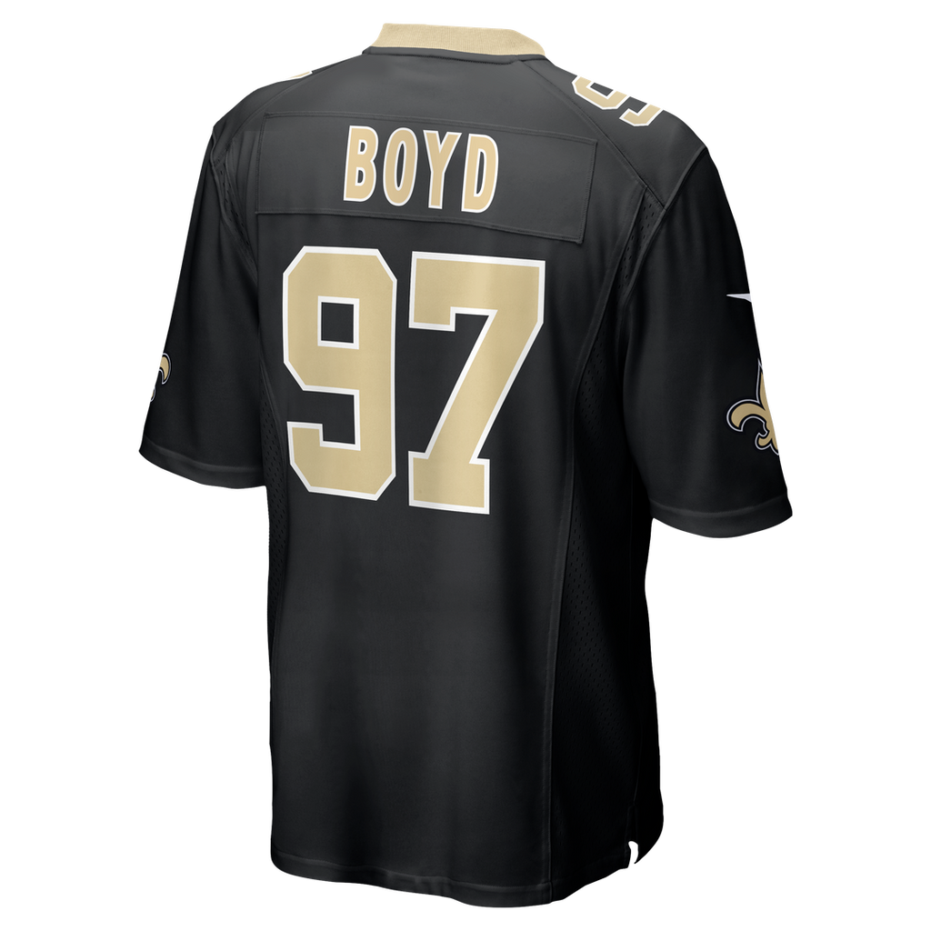 Khristian Boyd New Orleans Saints Nike  Game Official Jersey -  Black