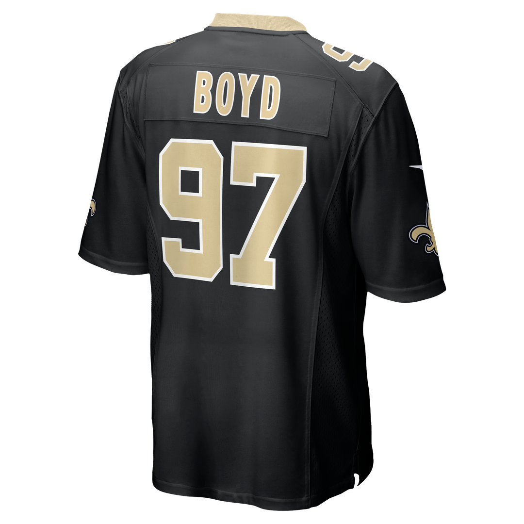 Khristian Boyd New Orleans Saints Nike  Game Official Jersey -  Black