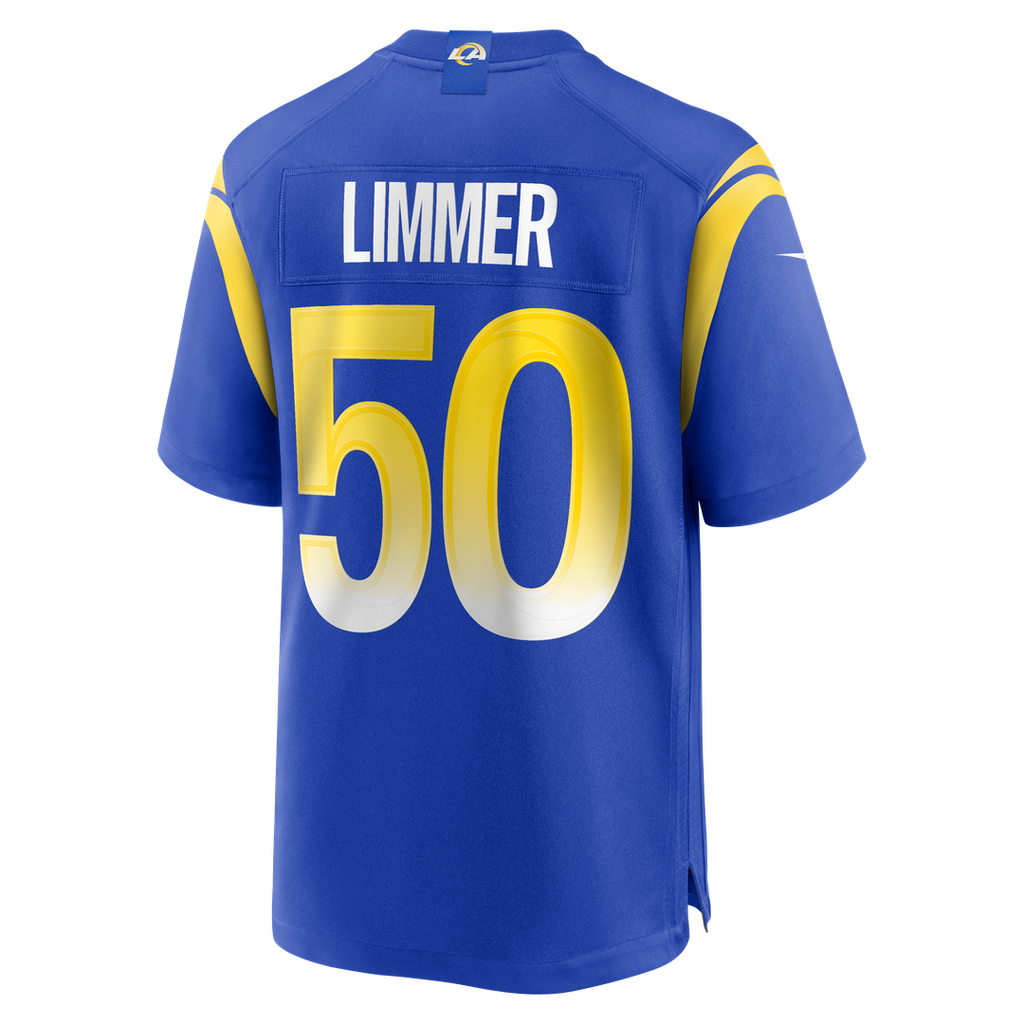 Beaux Limmer Los Angeles Rams Nike Team Game Official Jersey -  Royal