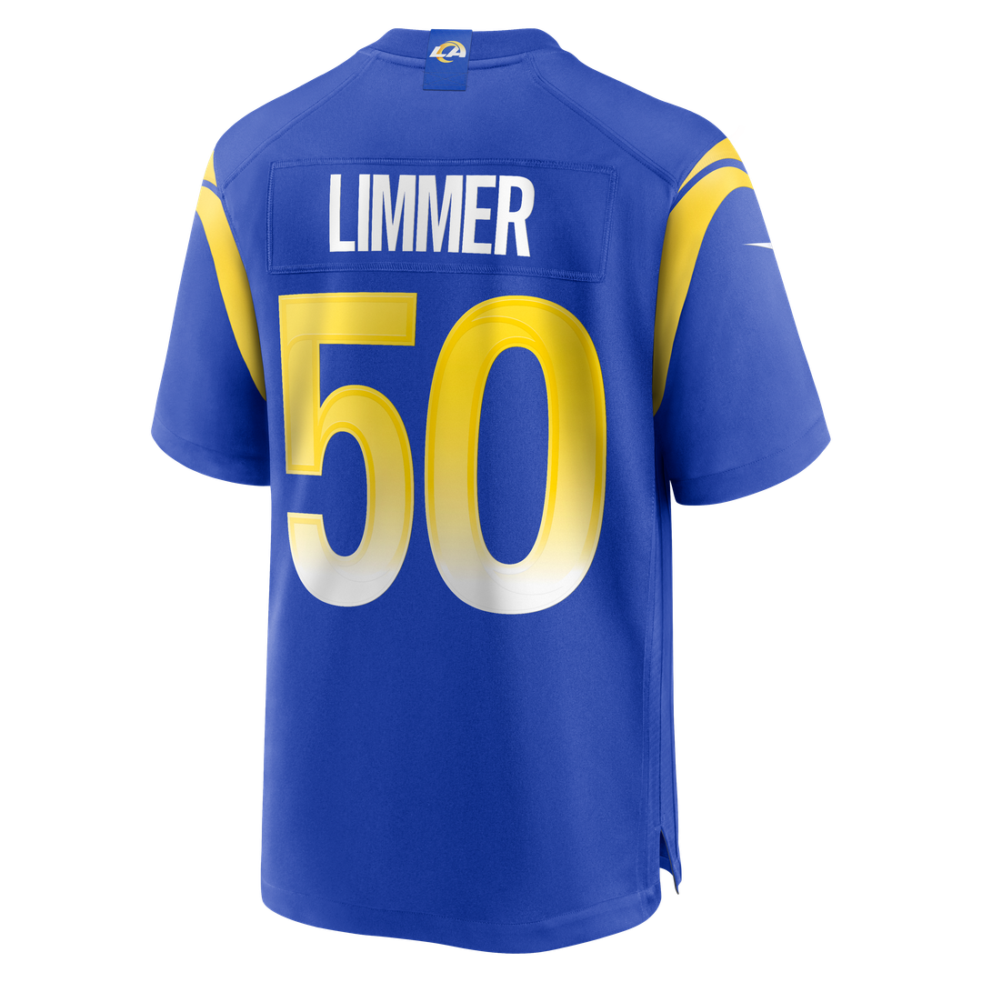 Beaux Limmer Los Angeles Rams Nike Team Game Official Jersey -  Royal