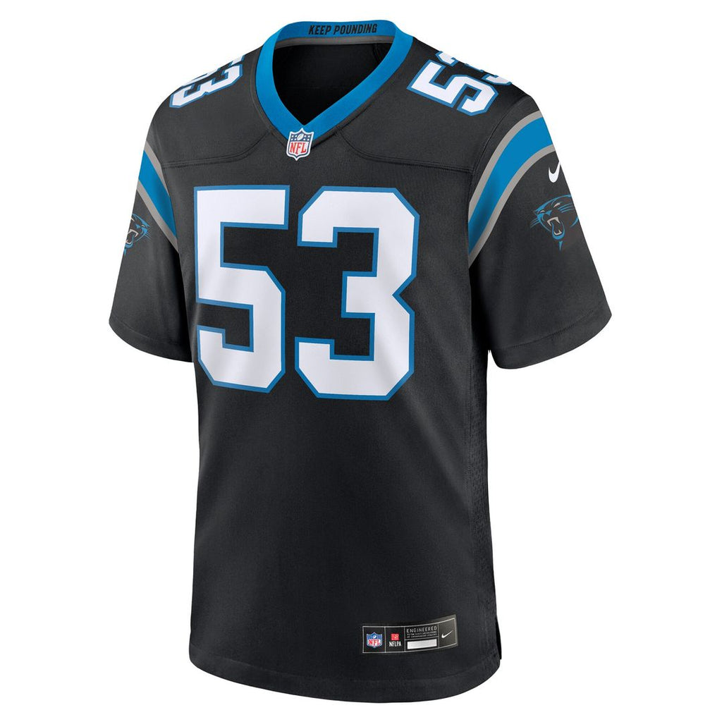 Claudin Cherelus Carolina Panthers Nike Team Game Jersey - Black