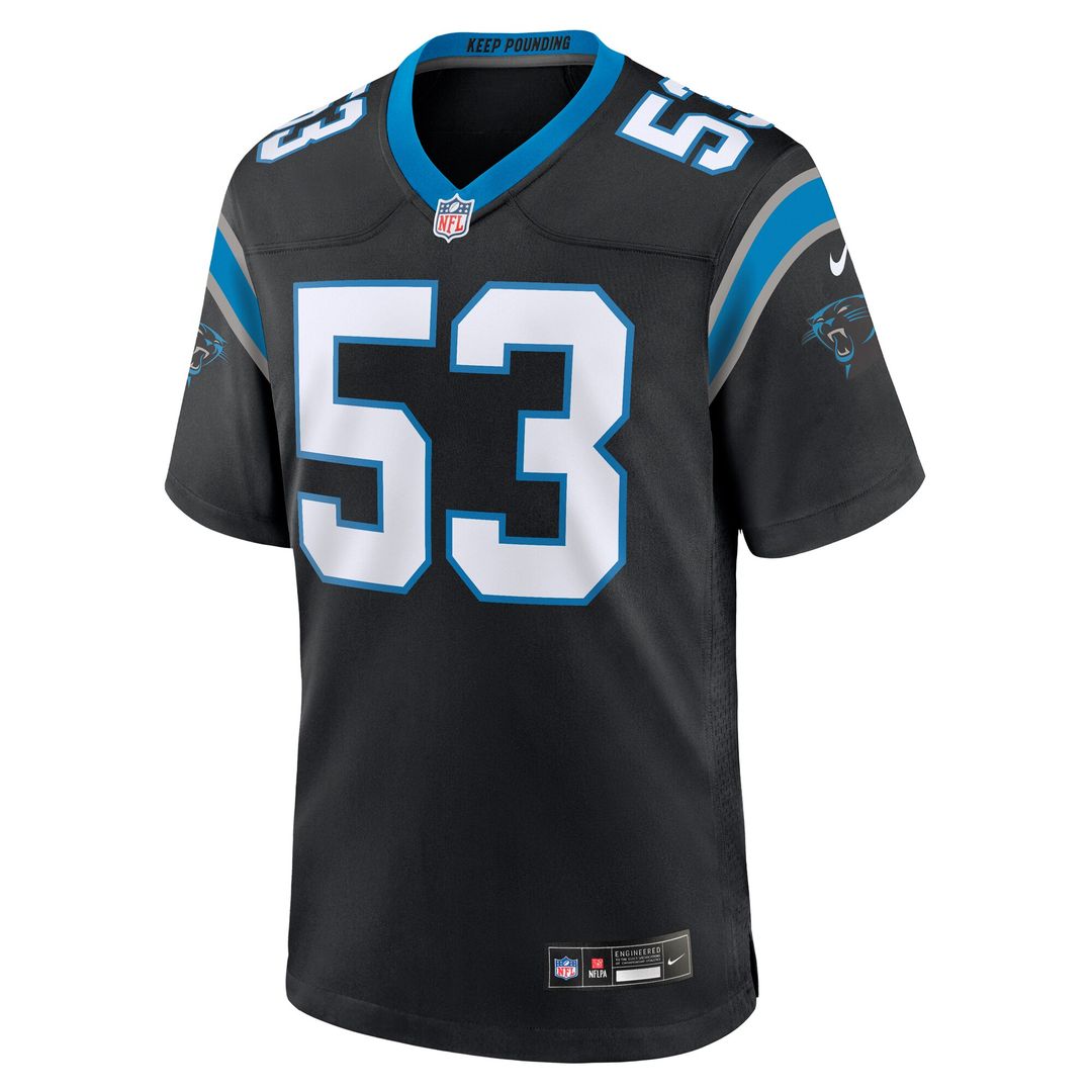 Claudin Cherelus Carolina Panthers Nike Team Game Jersey - Black