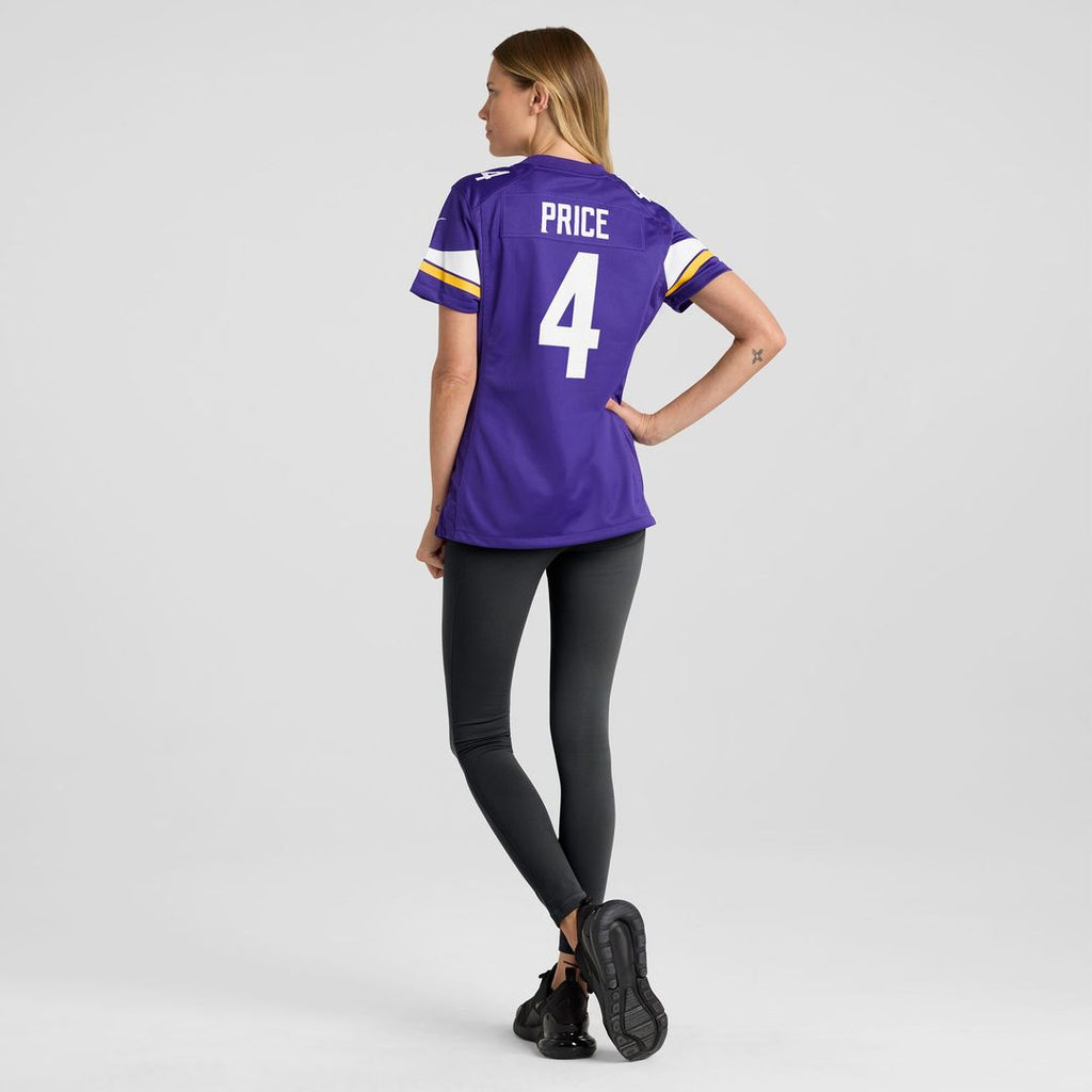 Myles Price Minnesota Vikings Nike Women's Team Game Official Jersey -  Purple