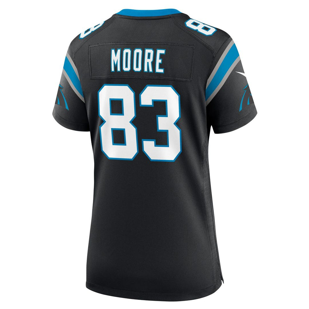 David Moore Carolina Panthers Nike Women's  Game Official Jersey -  Black