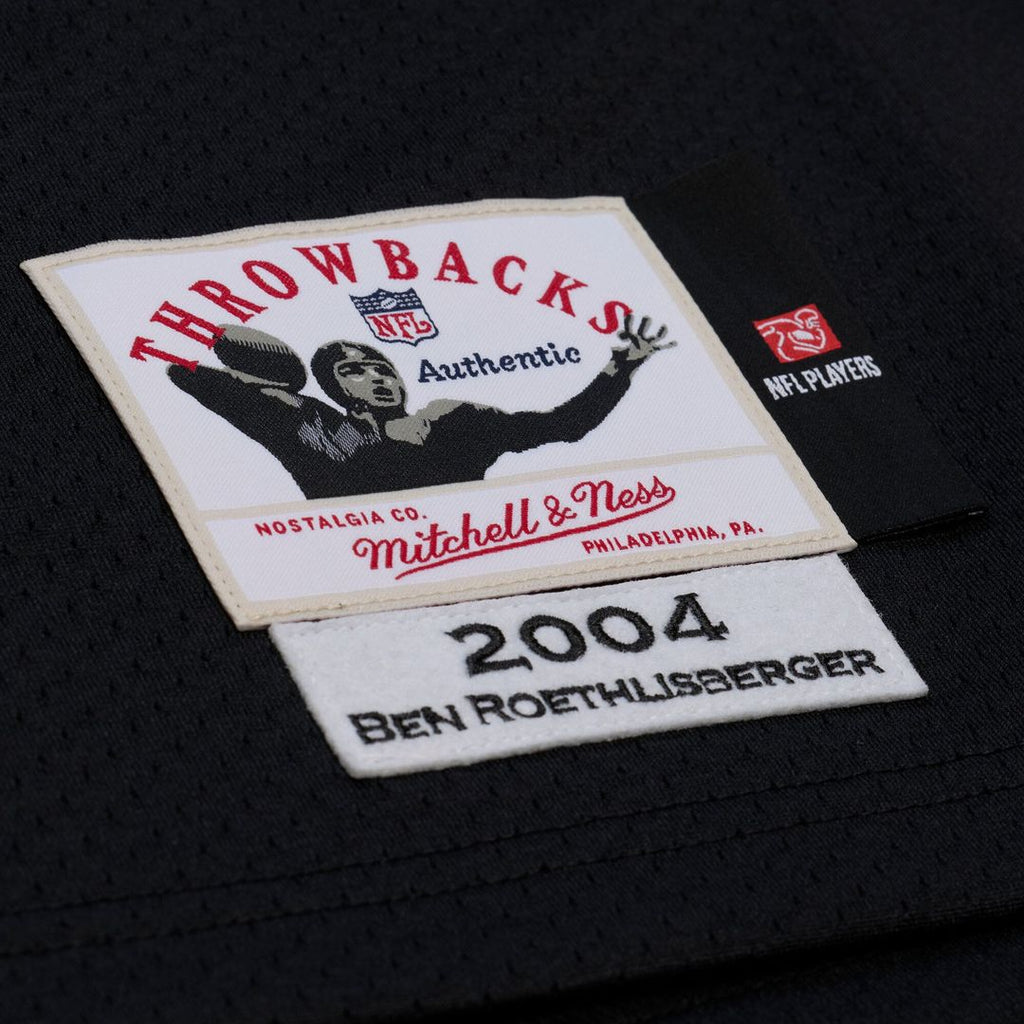 Ben Roethlisberger Pittsburgh Steelers Mitchell & Ness 2004 Authentic Throwback Official Jersey - Black