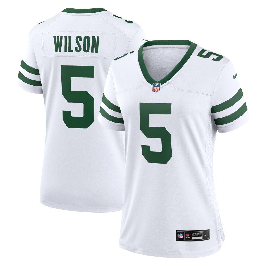 Garrett Wilson New York Jets Nike Women's Game Official Jersey - Legacy White