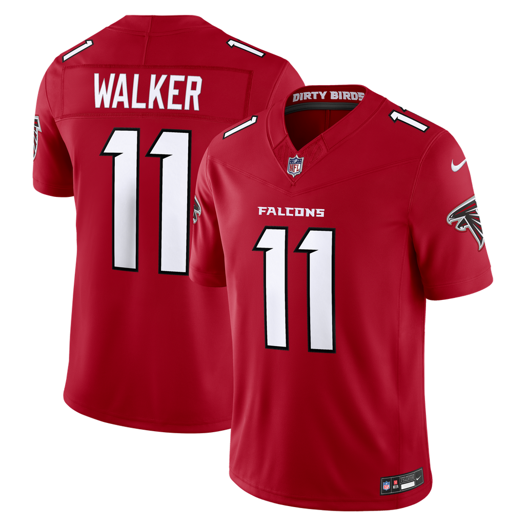 Jalon Walker Atlanta Falcons Nike Vapor F.U.S.E. Stitched Limited Official Jersey - Red