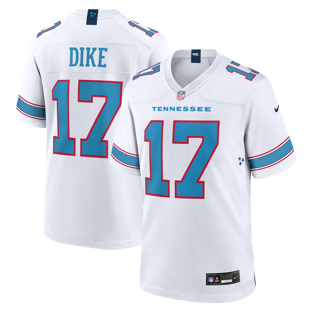 Chimere Dike Tennessee Titans Nike Game Official Jersey -  White