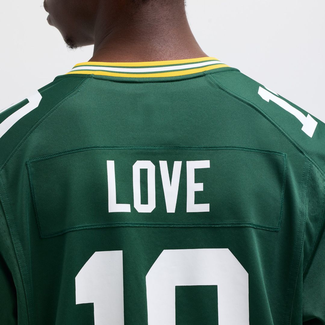 Jordan Love Green Bay Packers Nike Player Game Official Jersey - Green