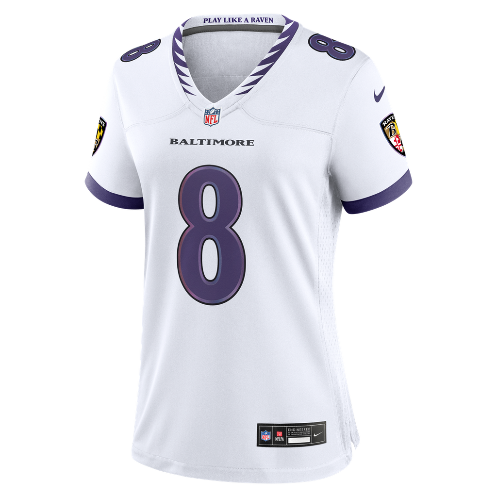 Lamar Jackson Baltimore Ravens Nike Women's Alternate Game Official Jersey - Black