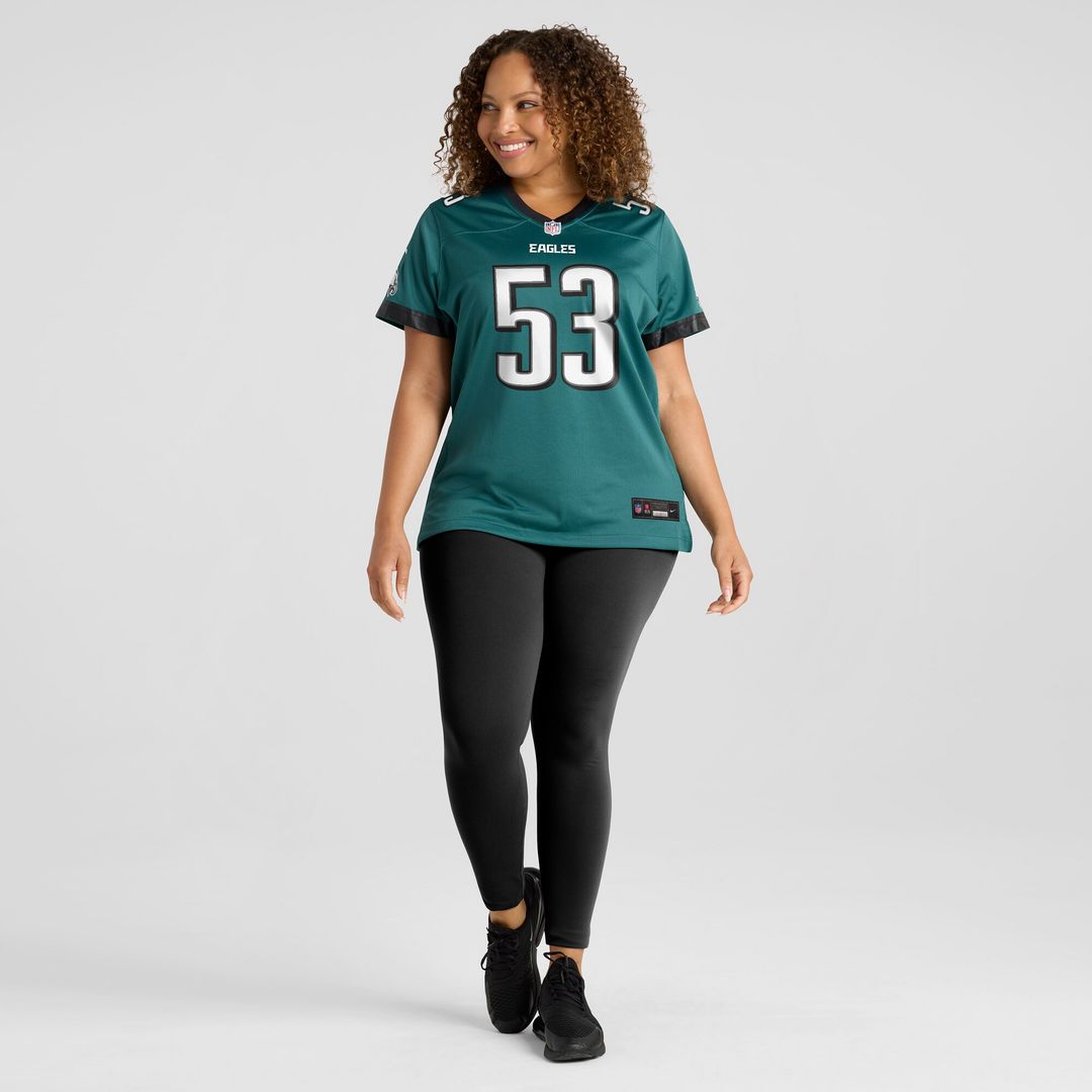 Zack Baun Philadelphia Eagles Nike Women's Game Jersey - Midnight Green