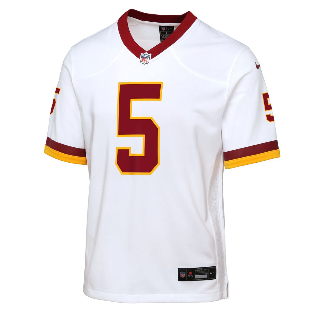 Jayden Daniels Washington Commanders Nike Youth Game Super Bowl Era Jersey - White
