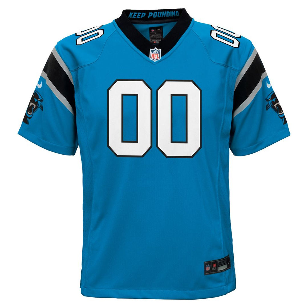 Carolina Panthers Nike Youth Alternate Custom Game Official Jersey - Blue