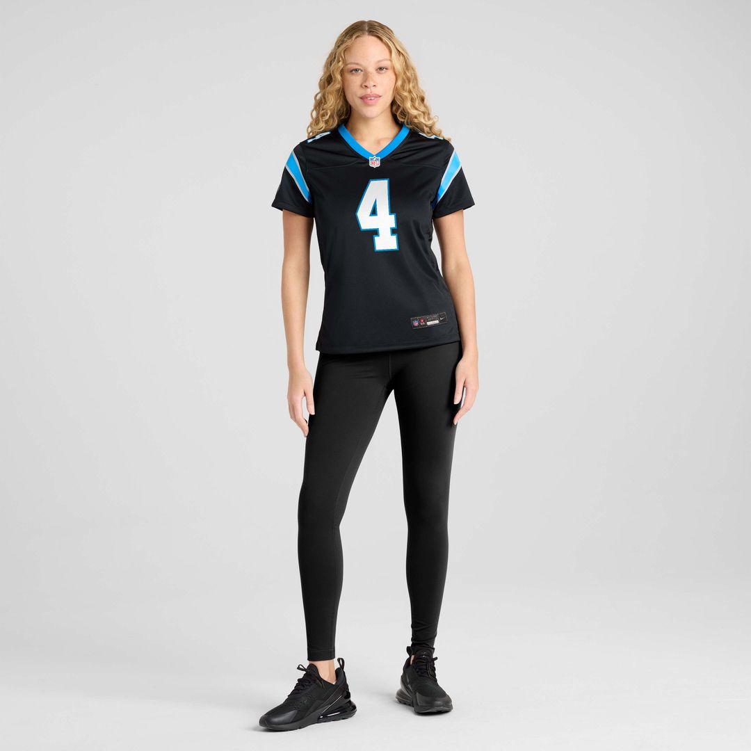 Tetairoa McMillan Carolina Panthers Nike Women's Team Game Official Jersey -  Black