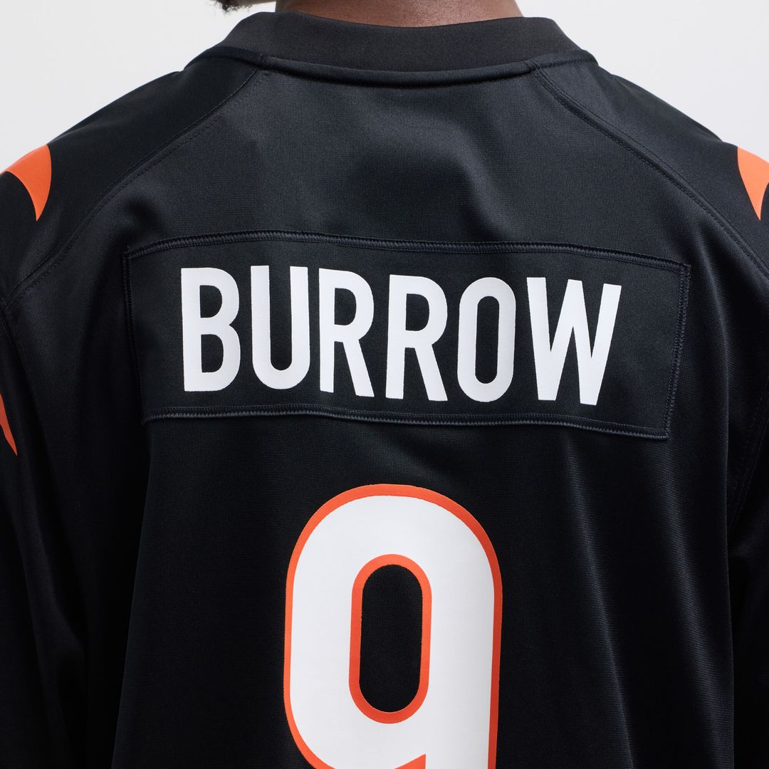 Joe Burrow Cincinnati Bengals Nike Player Game Official Jersey - Black